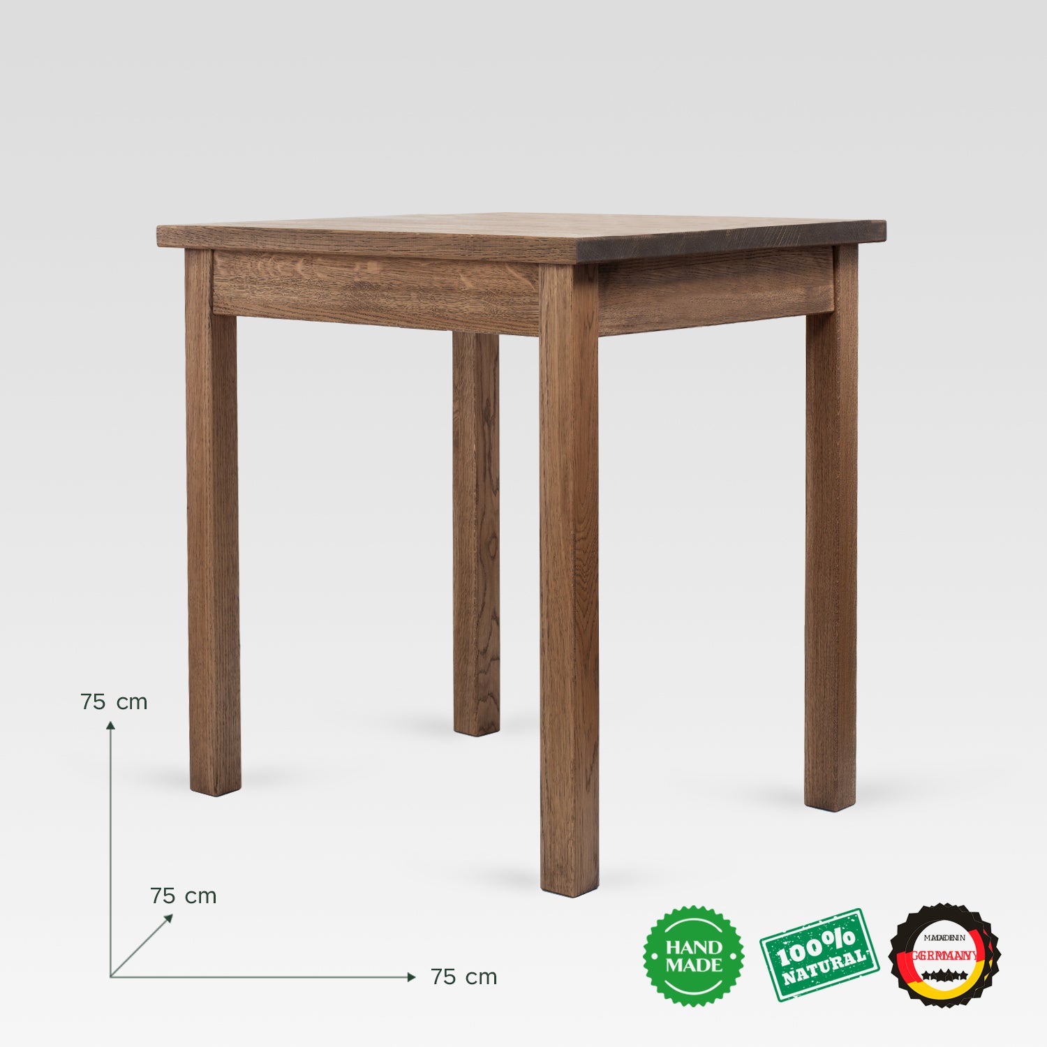 Tisch "BARRO" (dunkel/hell) | Eichenholz | Esstisch aus Vollholz