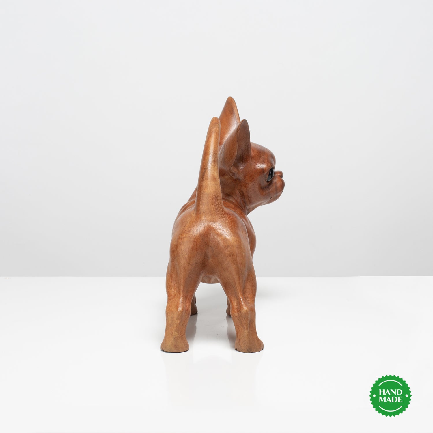 Holskulptur "CHIHUAHUA WAUI"- Holzdeko - Geschenk - Hund aus Holz