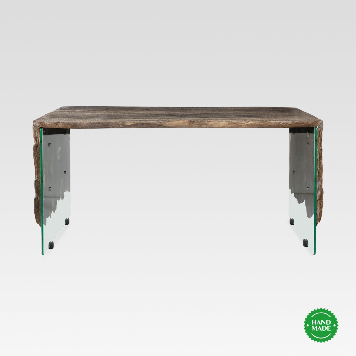 Tisch „GHOST“ mit Glasplatte | Massivholz