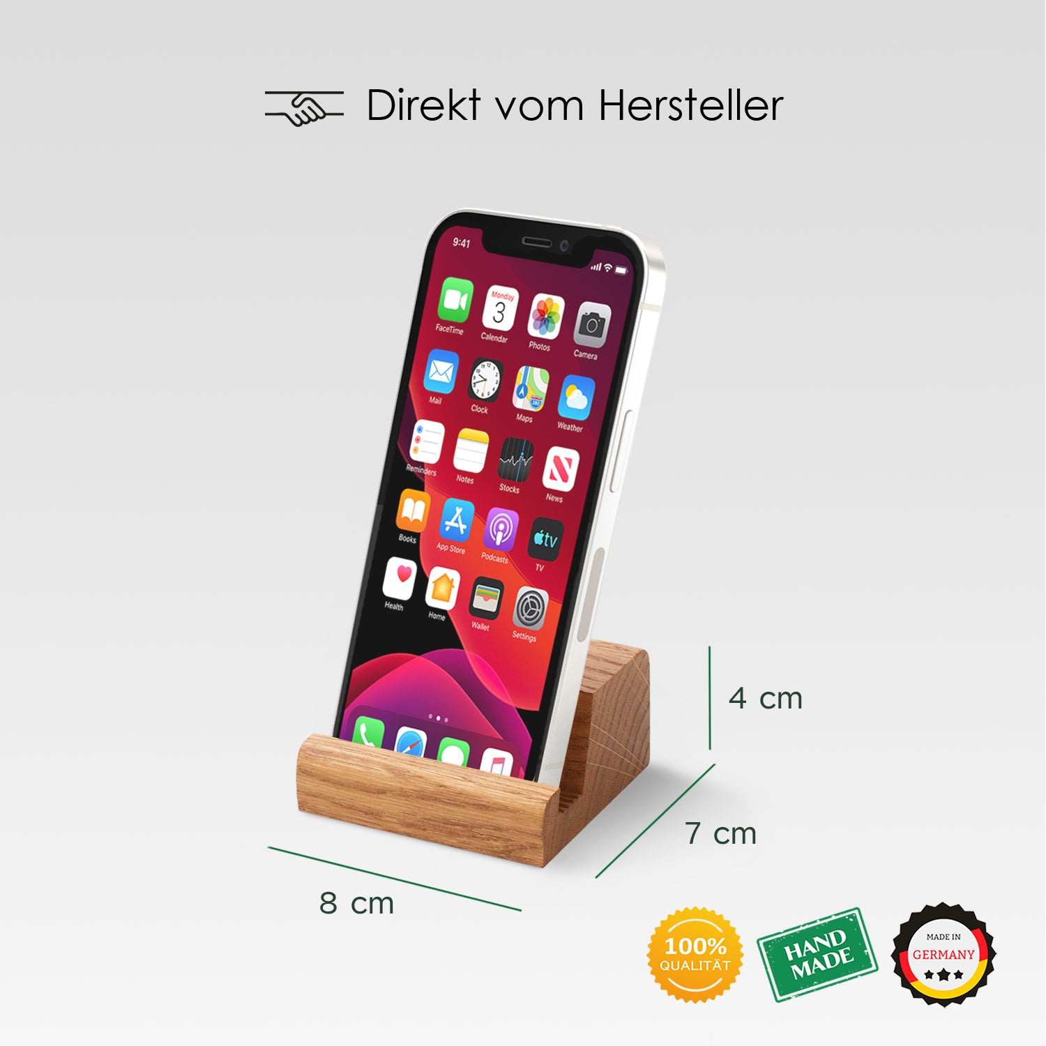Rikmani Handy Halterung Handyständer iPhone Halter Holz Standhalter Un –  Rikmani Deko