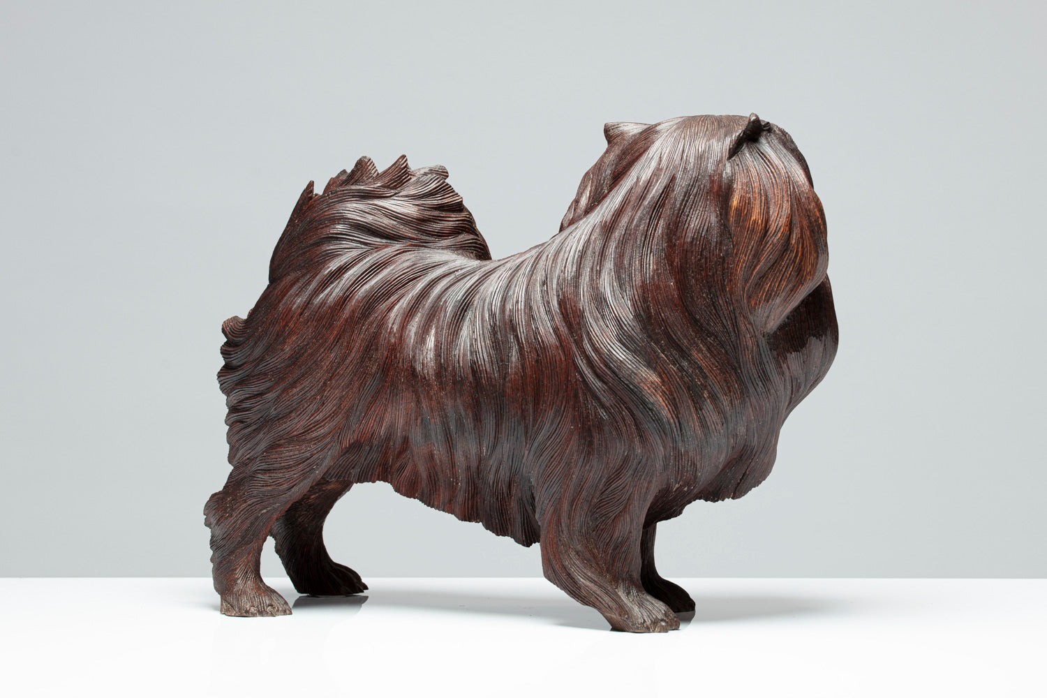 Hund Japan Chin - Holzdeko - Geschenk - Hund aus Holz