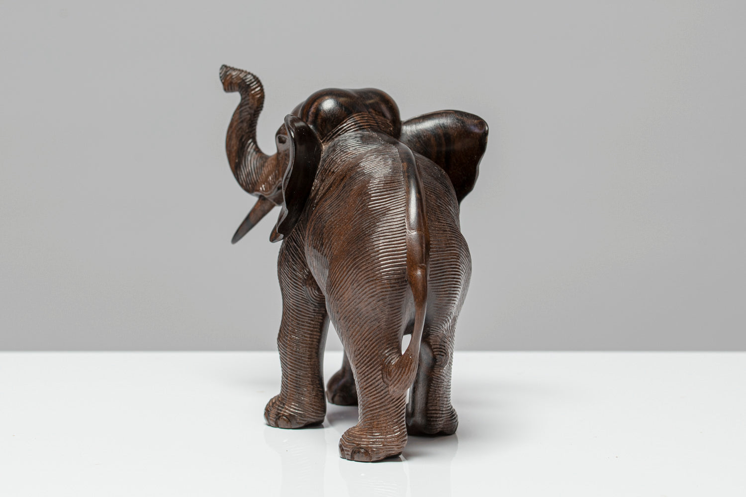 Holzskulptur Elefant "PUSILLI" | Ebenholz