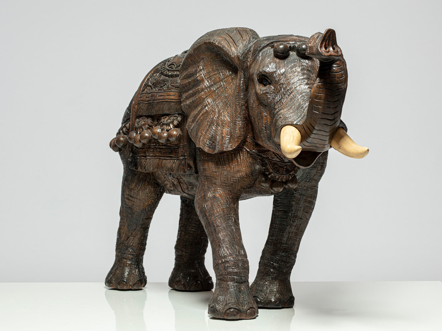 Holzskulptur Elefant "PHINDA"